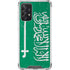 Saudi Arabia Flag Distressed Galaxy A72 5G Clear Case